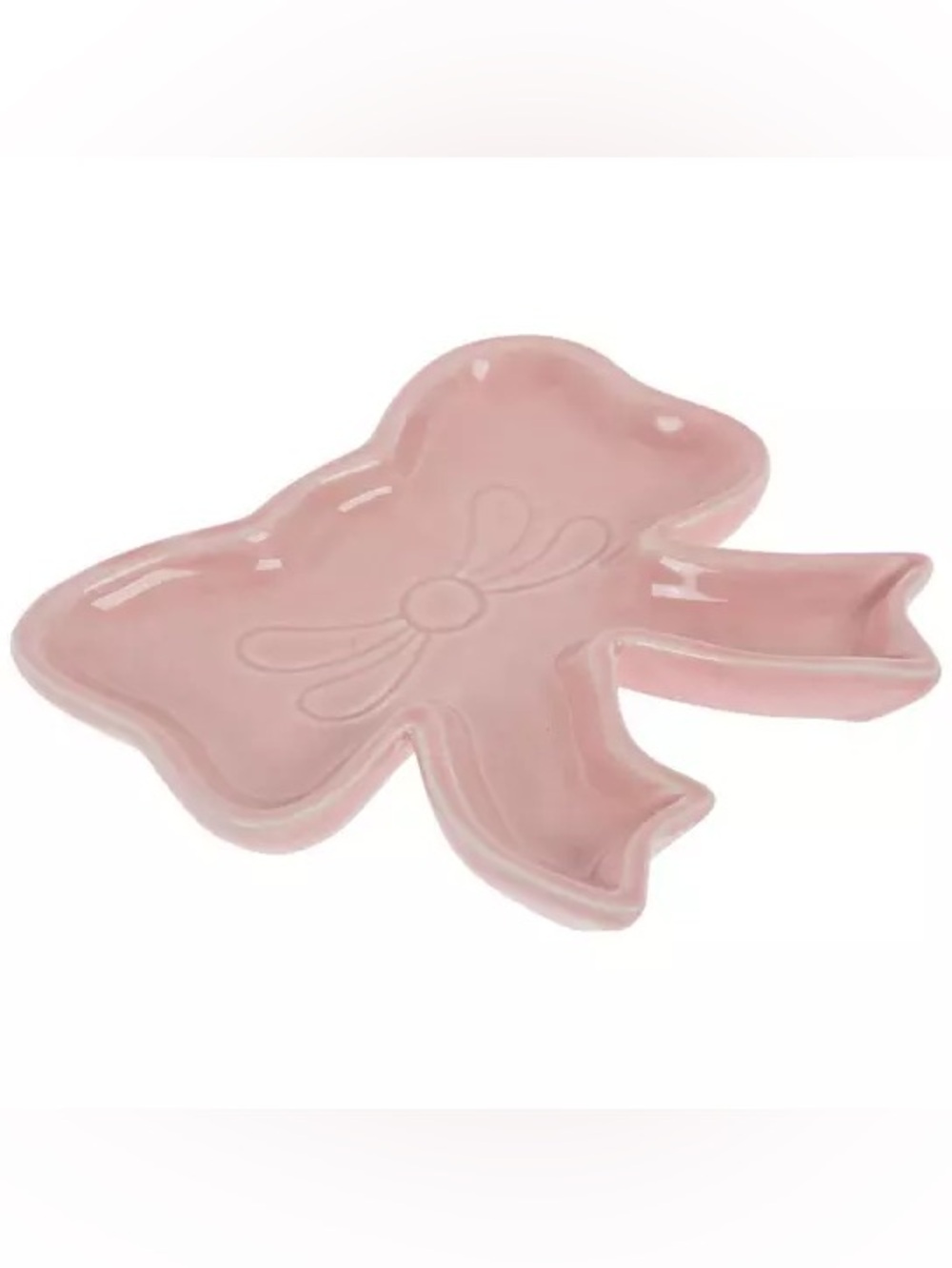 (2) Pink Bow Trinket Dish